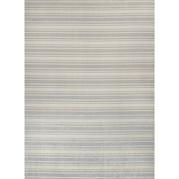 Fawning Two-tone Striped Classic Low-pile Machine-washable Area Rug